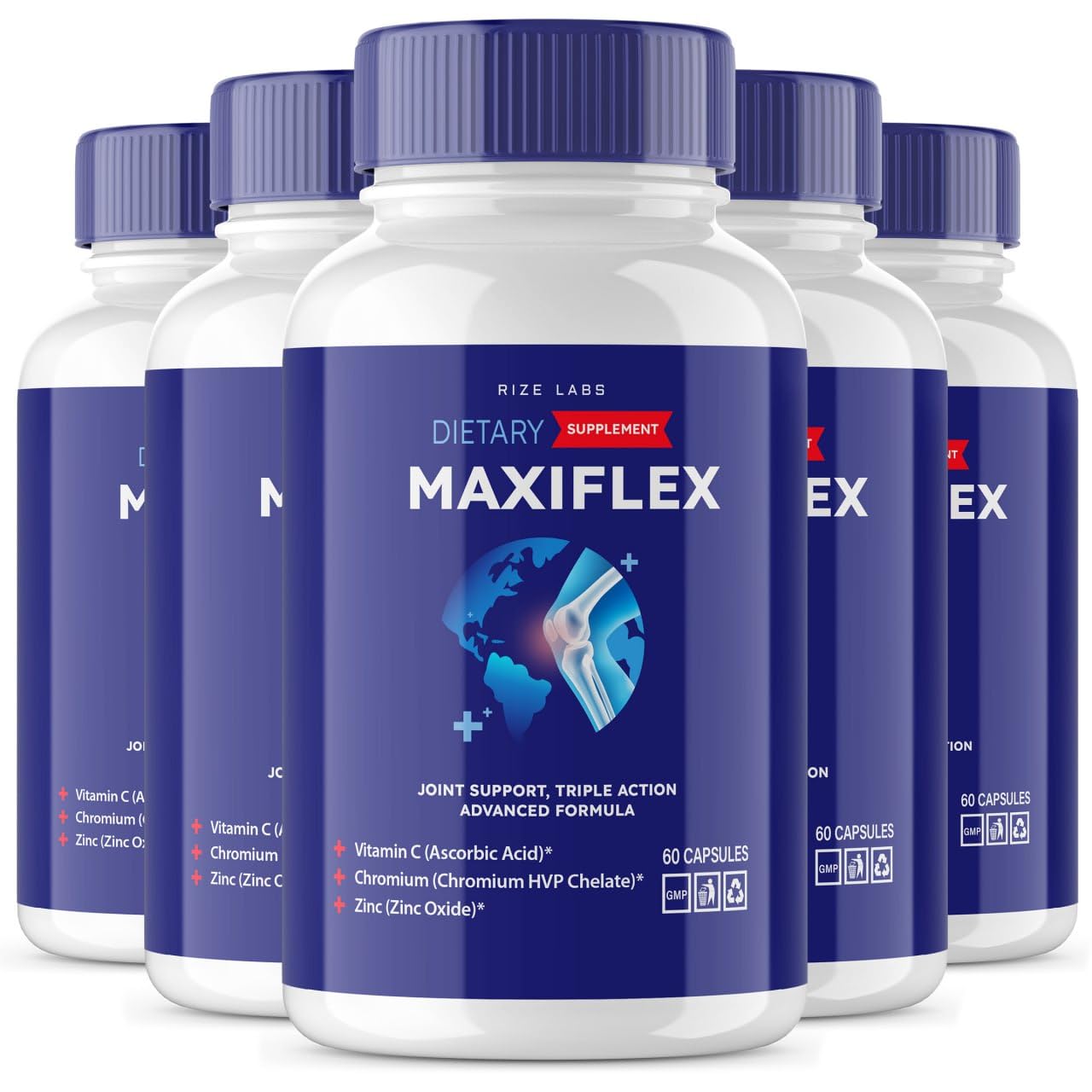 rize labs - Maxi Flex All Natural Suppplement, Capsules for Joint Support, Pills for Mobility and Flexibility, Advanced Formula Supplement, Triple Action (300 Capsules) rize labs buy supplements canada