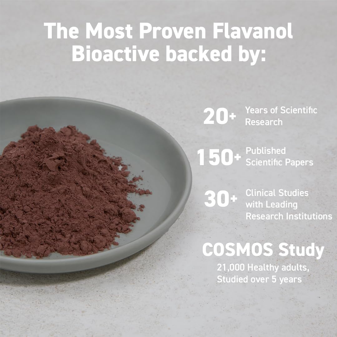 CocoaVia Cocoa Flavanols 500mg – Heart and Brain Support, High Flavanol Cocoa Extract, Boosts Nitric Oxide, Blood Circulation and Memory, Preworkout, Vegan CocoaVia buy supplements canada