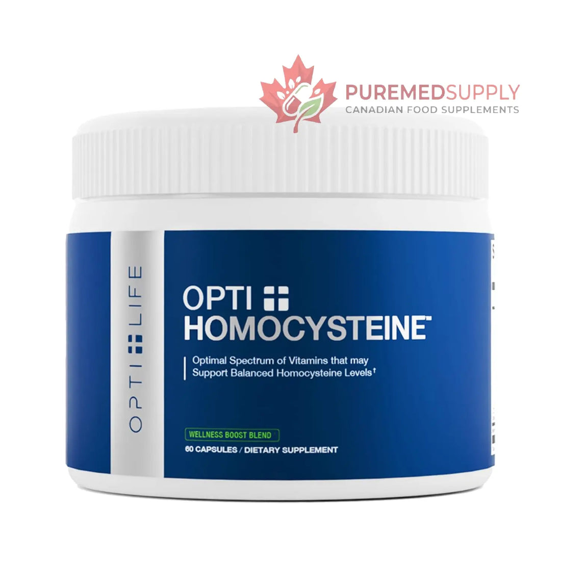 Opti + Homocysteine Capsules | Daily Brain and Heart Health Supplements* | Brain Supplement with Methylcobalamin & Methylfolate | 60 capsules/30 Servings Opti + Life buy supplements canada
