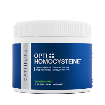 Opti + Homocysteine Capsules | Daily Brain and Heart Health Supplements* | Brain Supplement with Methylcobalamin & Methylfolate | 60 capsules/30 Servings Opti + Life buy supplements canada