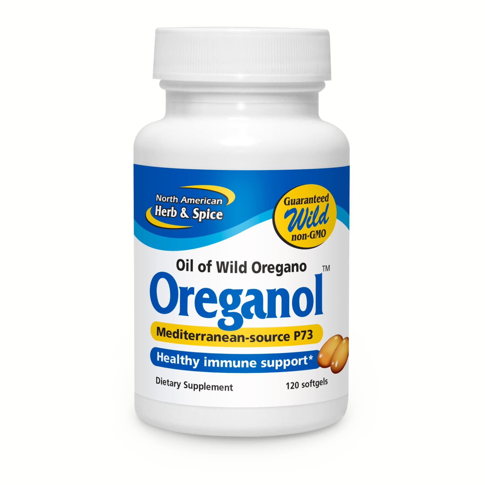 NORTH AMERICAN HERB & SPICE Oreganol P73, 120 Softgels - Immune System Support - Unprocessed, Vegan Friendly Wild Oregano NORTH AMERICAN HERB & SPICE buy supplements canada