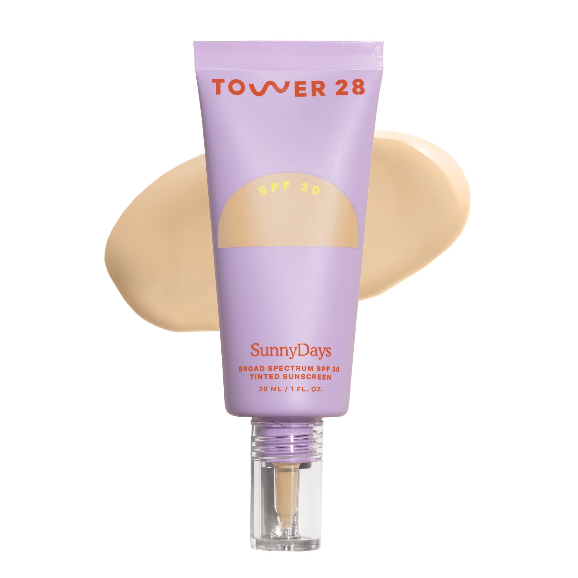 Tower 28 SunnyDays SPF 30 Tinted Moisturizer - 2-in-1 Buildable Coverage Foundation + Mineral Sunscreen for Face - Zinc Oxide, Aloe & Prickly Pear for Sensitive Skin - 15/Light Warm (1 oz) Tower 28 buy supplements canada