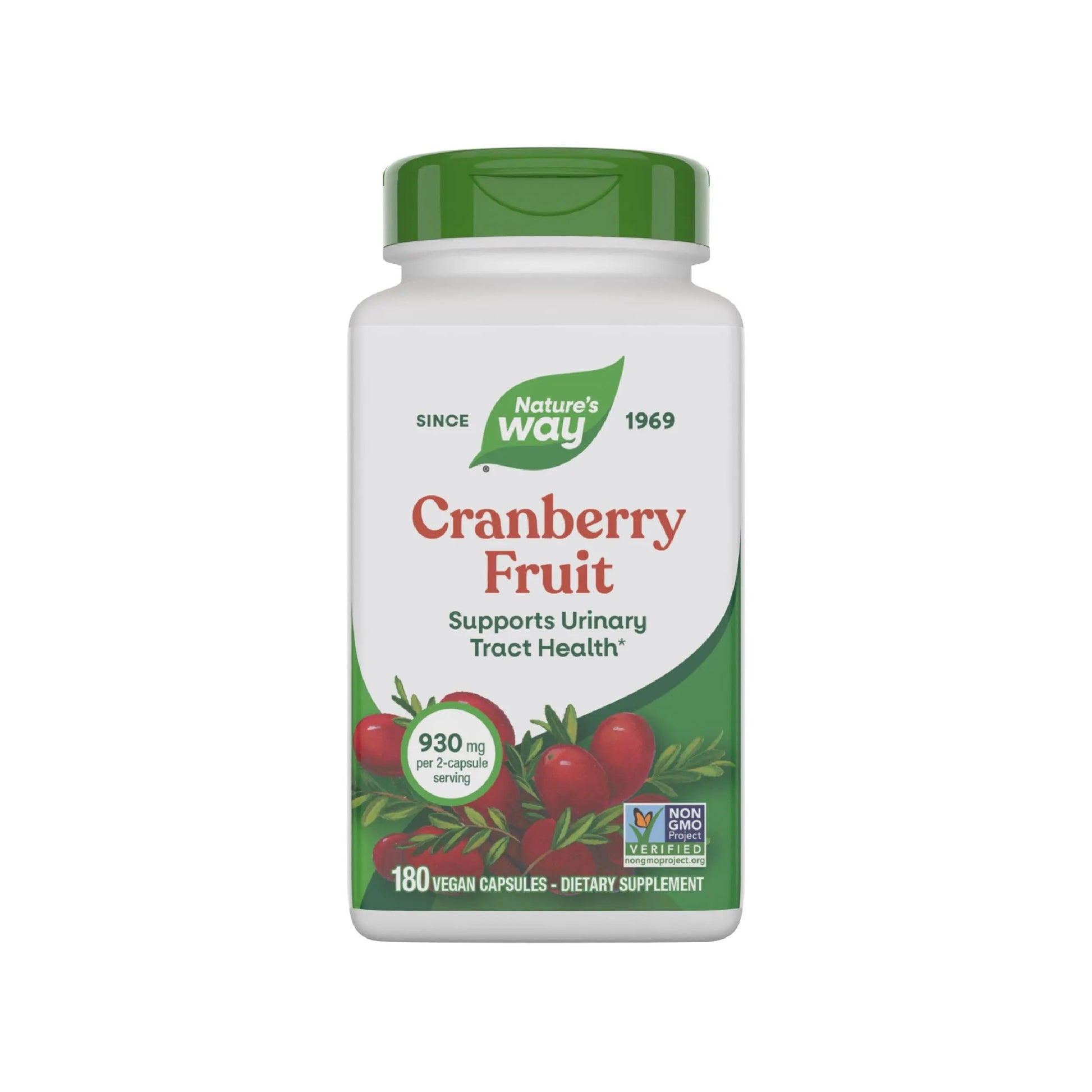 Nature's Way Cranberry Fruit, Cranberry Supplements, Supports Urinary Tract Health*, 930 mg per 2-Capsule Serving, 180 Capsules (Packaging May Vary) Nature's Way buy supplements canada