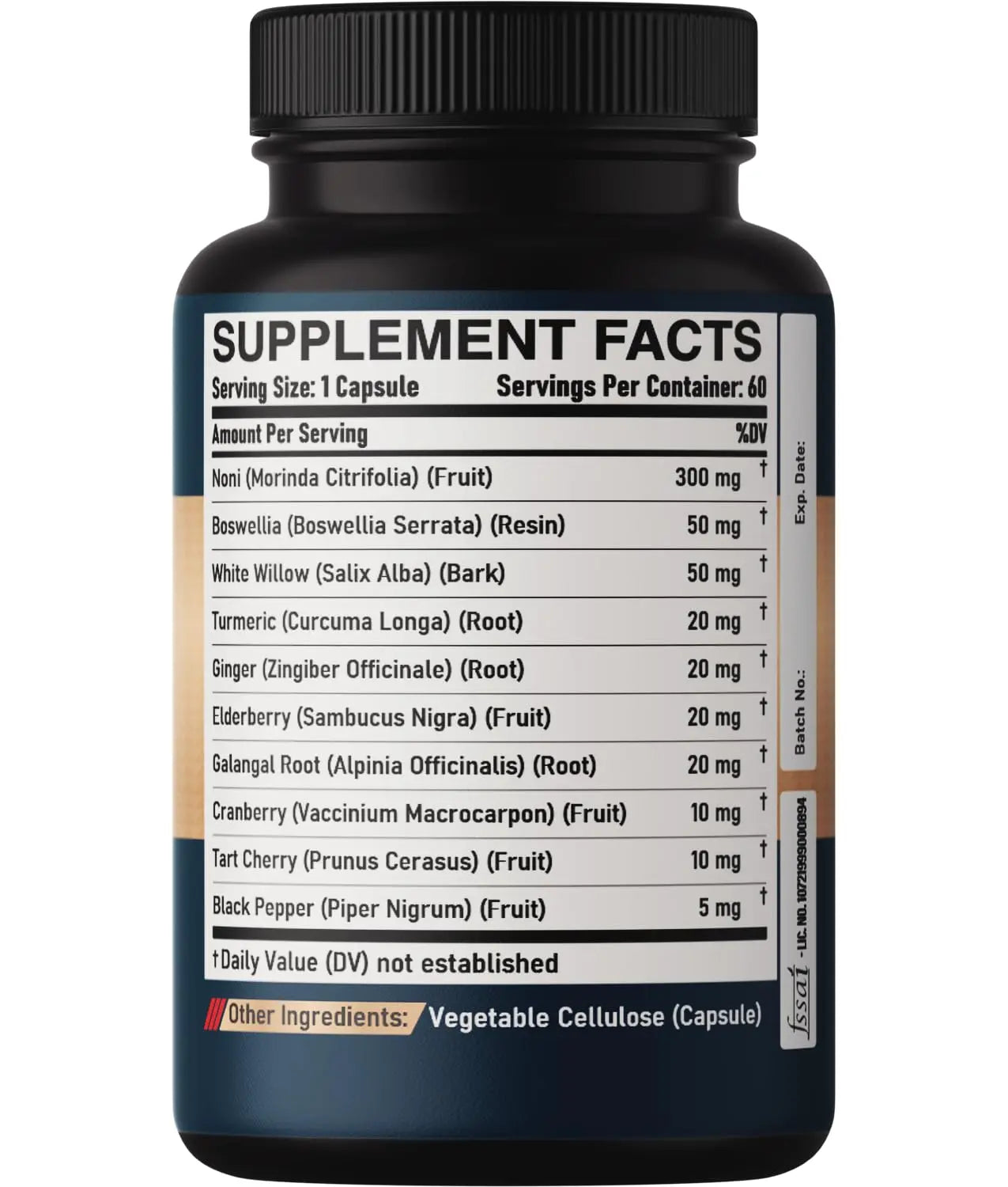 DEDICAD 10in1 Noni Capsules - 4 Month Supply with Elderberry, Boswellia, Turmeric, Ginger & More - Support Muscle, Joint, Digestive & Immune - 2 Packs of 60 Vegan Capsules, Non-GMO & Gluten-Free DEDICAD buy supplements canada
