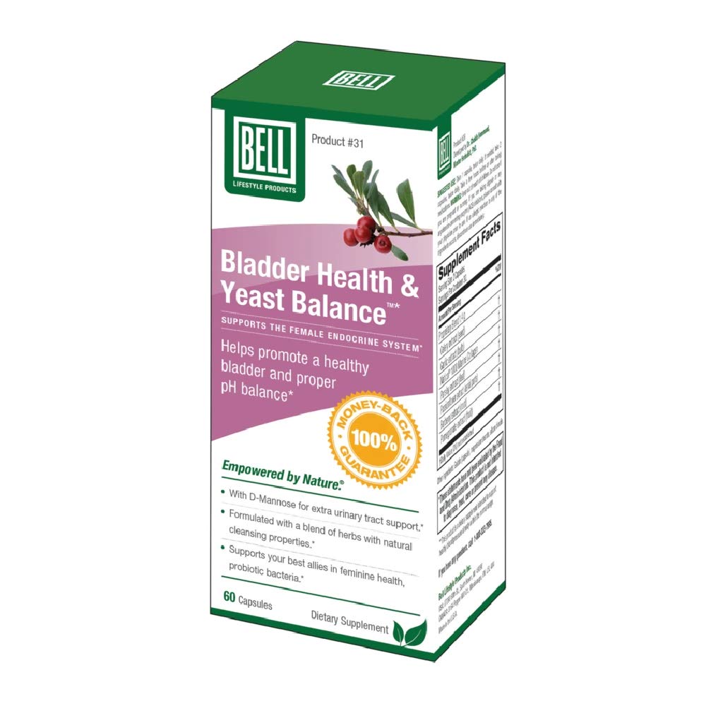 Bell Lifestyle Products Bladder Health & Yeast Balance | 60 Capsules Bell buy supplements canada