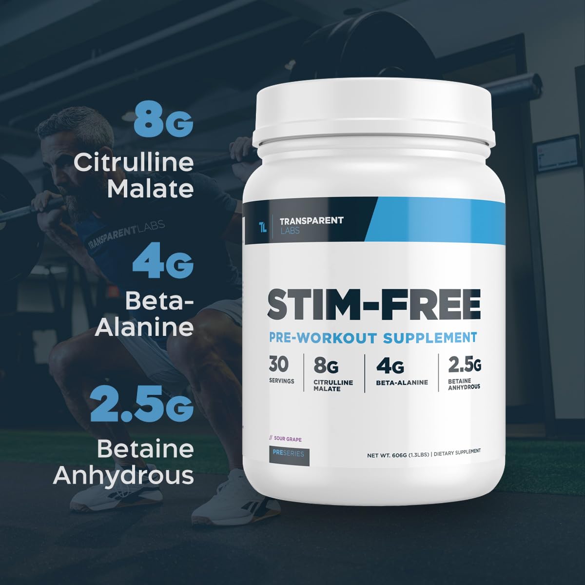 Transparent Labs Stim-Free Pre-Workout - Caffeine & Stim Free Pre Workout Powder Transparent Labs buy supplements canada