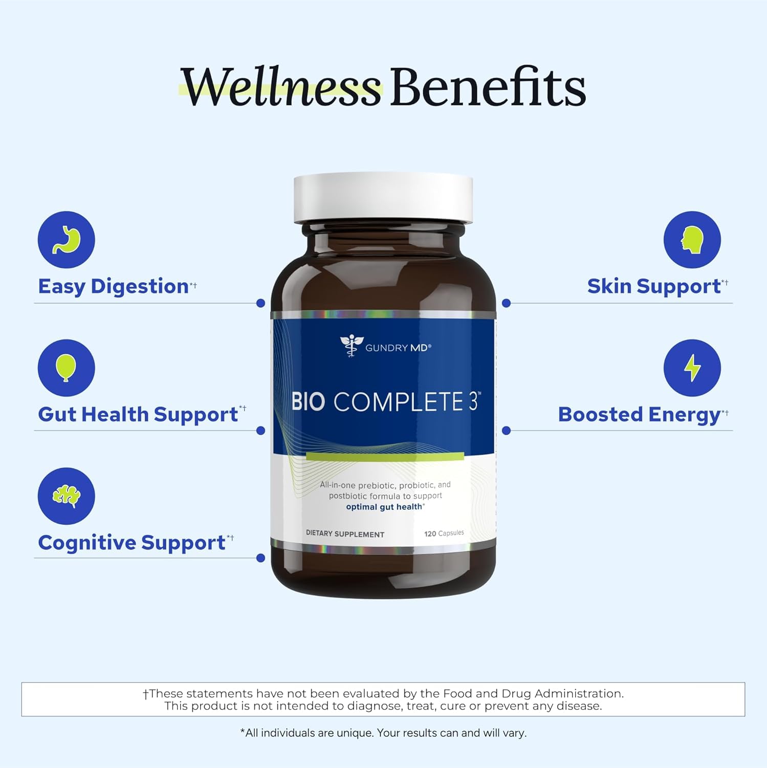 Gundry MD® Bio Complete 3 - Prebiotic, Probiotic, Postbiotic to Support Optimal Gut Health, 30 Day Supply (90 Day Supply) Gundry MD buy supplements canada