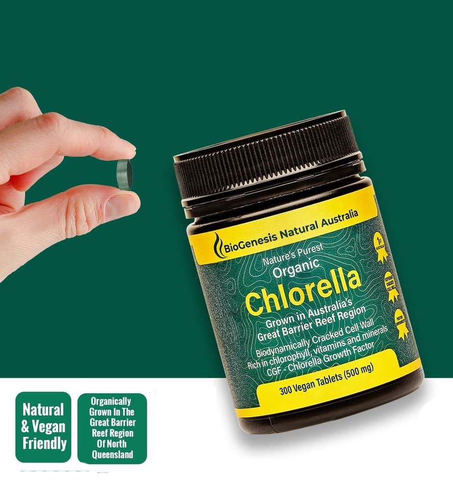 Biogenesis Organic Chlorella Tablets | Australian Grown | Chlorophyll-Rich Biogenesis buy supplements canada