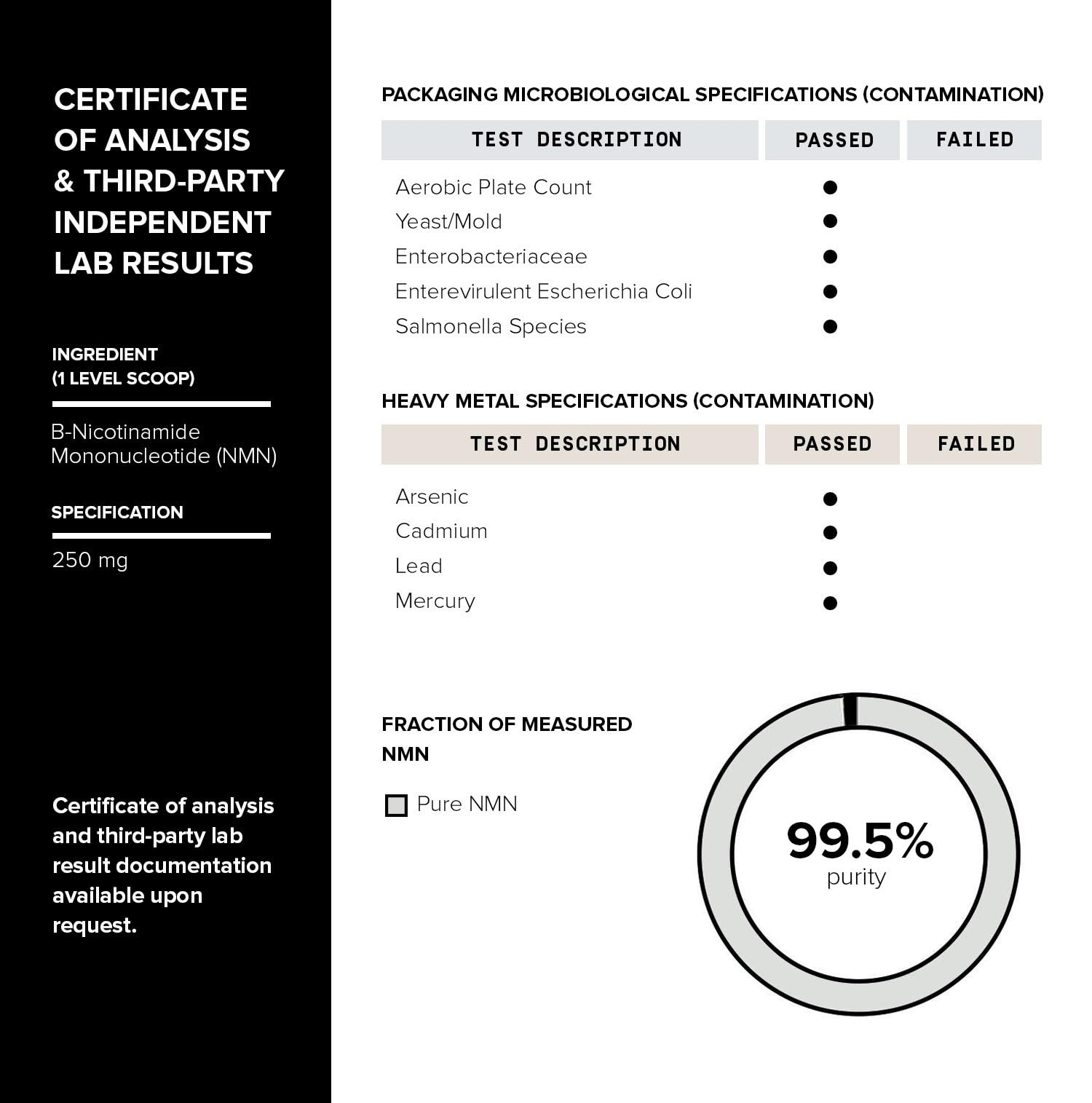 Toniiq Ultra High Purity NMN Powder - 100 Grams - 99.5% Highly Purified and Highly Bioavailable - Fully Stabilized Formula - Supports NAD+ Levels - Nicotinamide Mononucleotide Powder Supplement Toniiq buy supplements canada