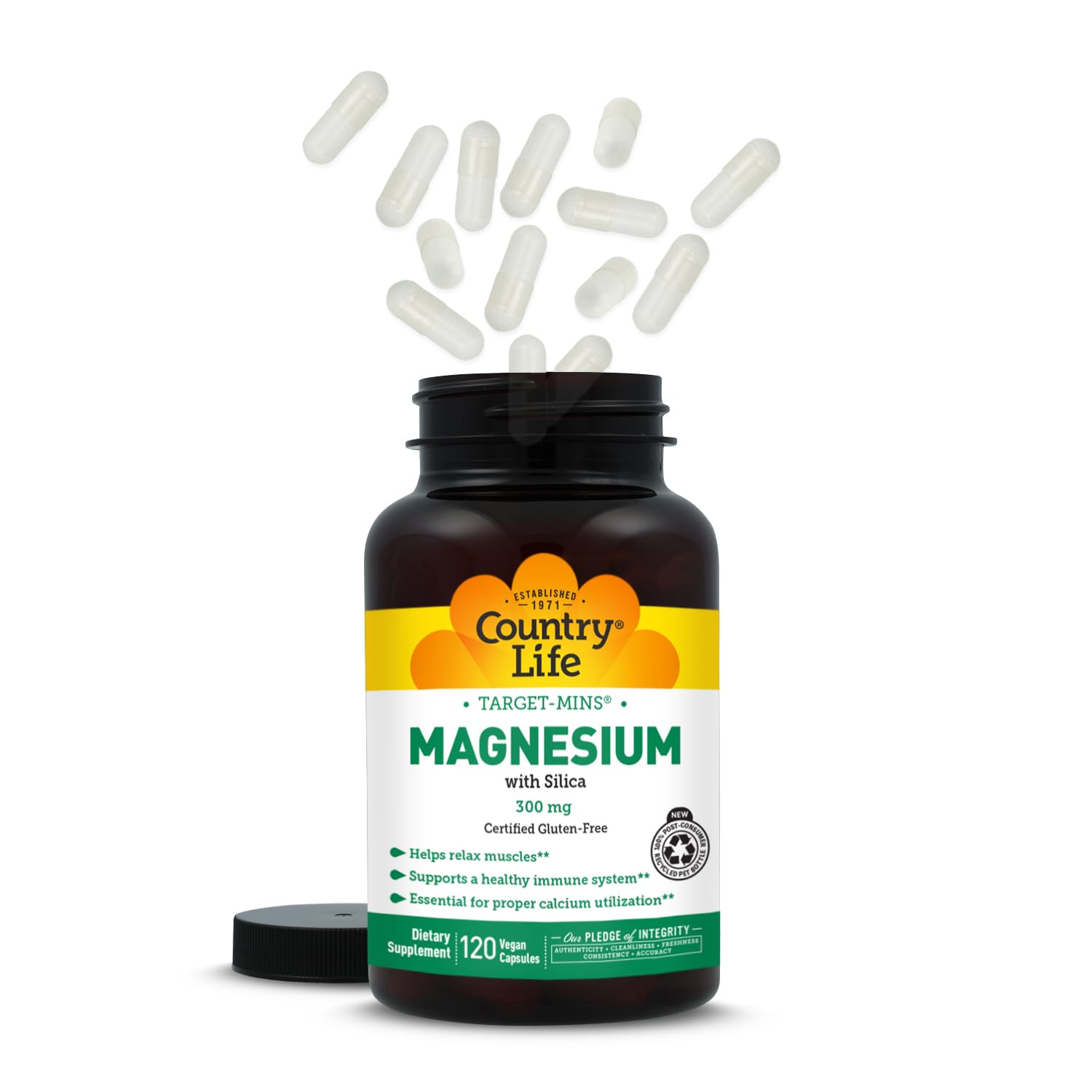 Target-Mins Magnesium with Silica 300 mg 120 Vegetarian Capsules Country Life buy supplements canada