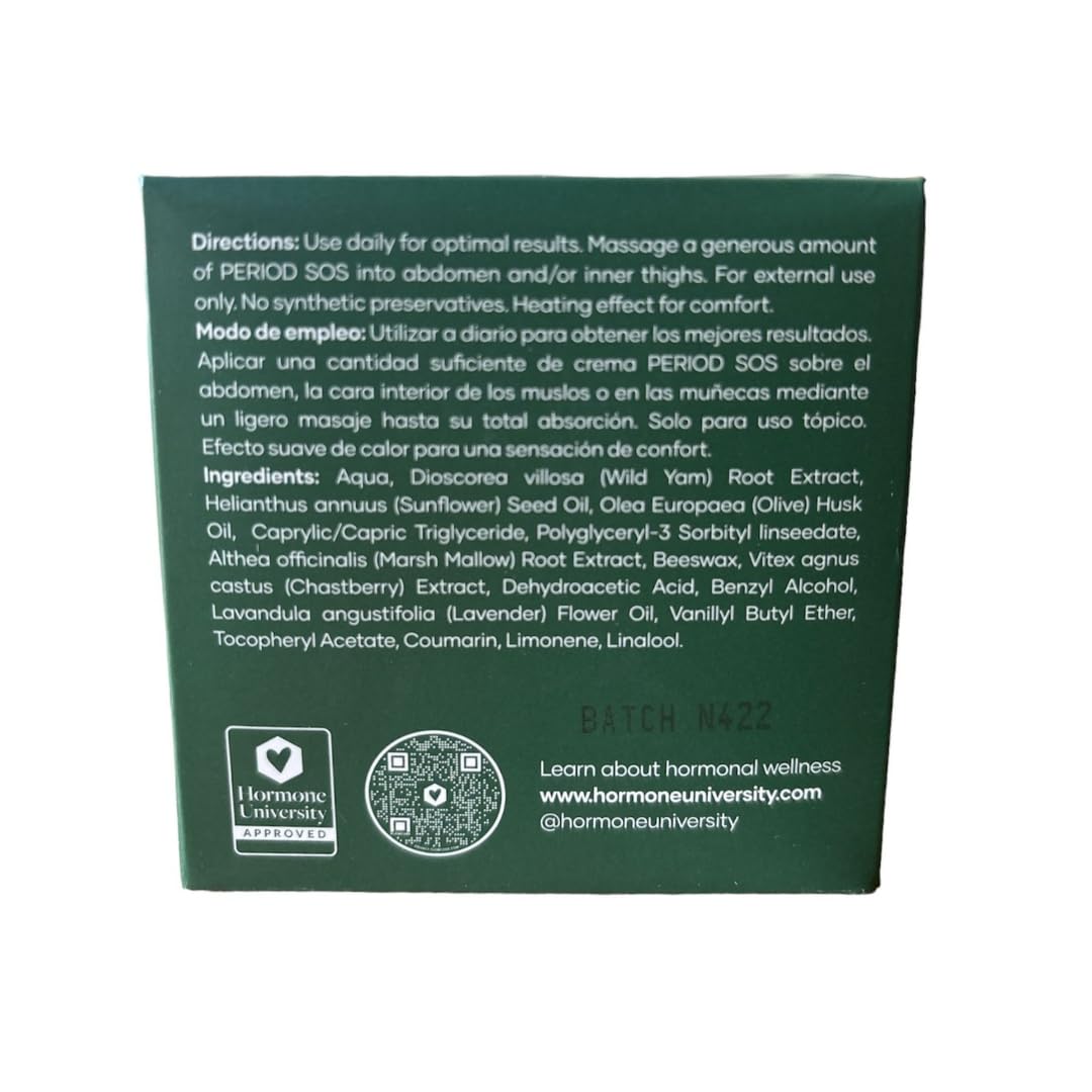 Glow Botanica | Period SOS - Real Wild Yam Cream for PMS Symptom Relief - Topical Supplement Glow Botanica buy supplements canada