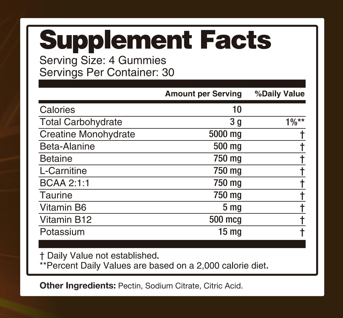 Asumtal Creatine Monohydrate Gummies for Men & Women, Creatine Monohydrate Supplement for Muscle Growth, Strength & Energy Support Asumtal buy supplements canada
