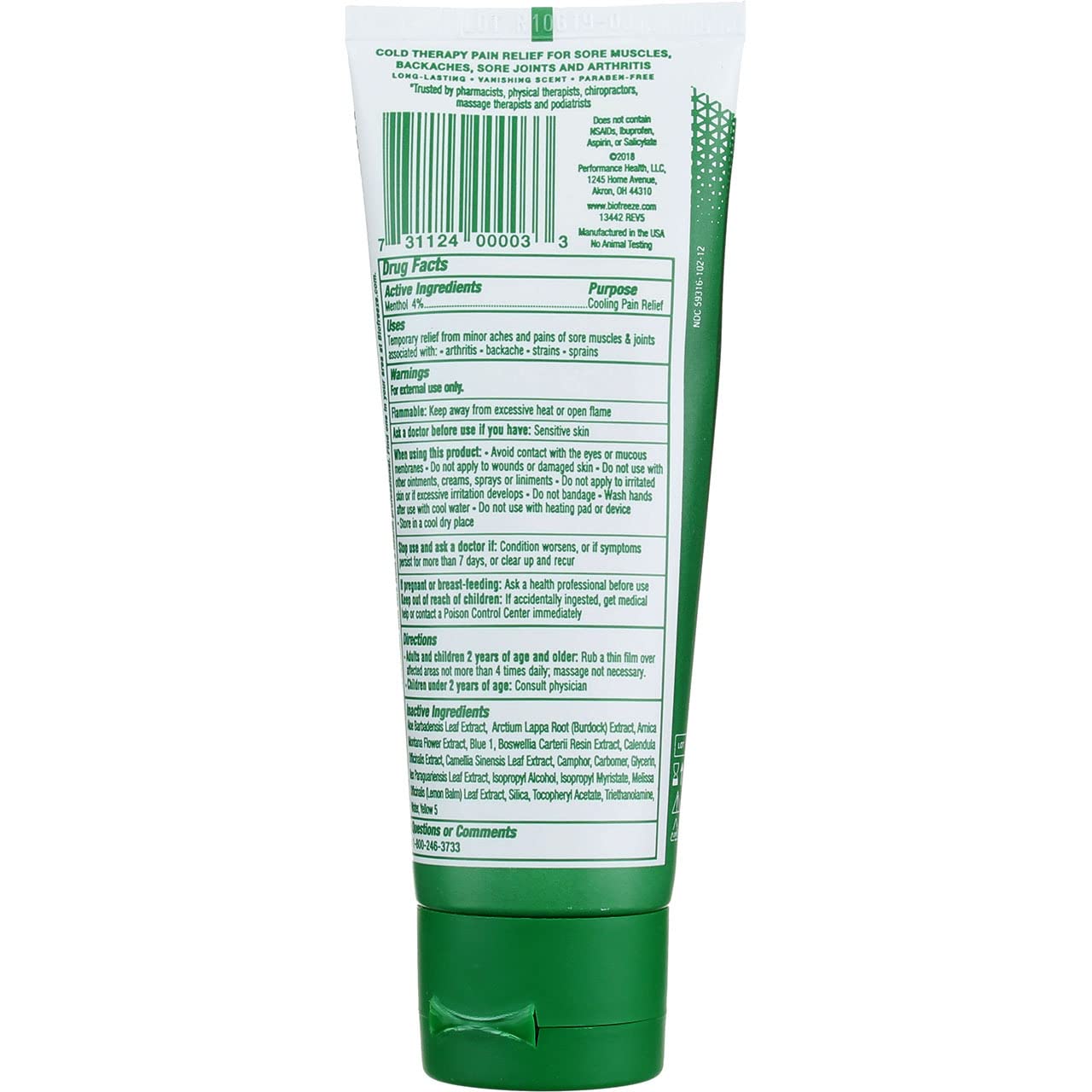 Biofrezze Gel Pain Relieving 3z Biofreeze buy supplements canada