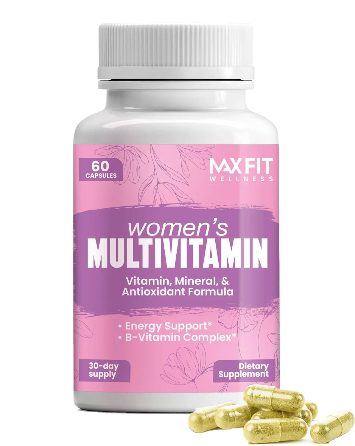 Women's Multivitamin – Complete Multivitamin for Women 50+ with Essential Vitamins A, B, C, D, E, Calcium & Iron – Supports Energy MAX FIT buy supplements canada