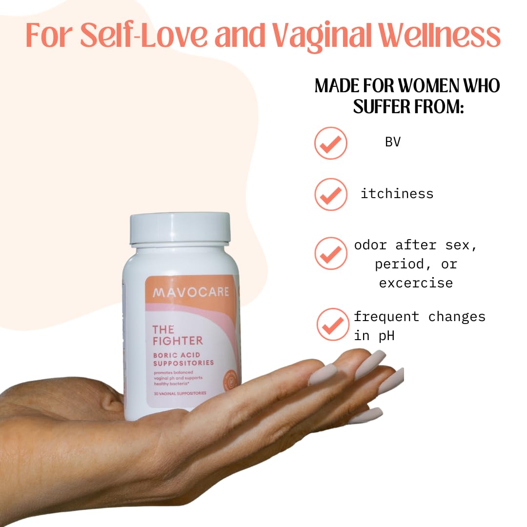 MavoCare, Inc. Boric Acid 600mg The Fighter with Added Calendula Vegan Capsule- Fights BV and Irritation- Gentle MavoCare, Inc. buy supplements canada