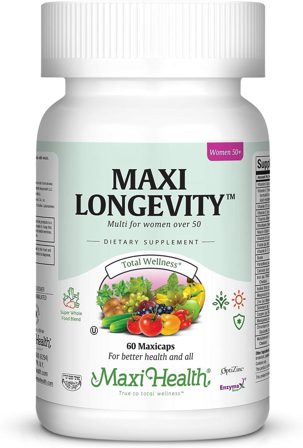 Womens Multivitamin 50 Plus – Daily Multivitamin for Women Over 50 with Vitamin B12, A, D, C, Zinc, Magnesium & More – Energy, Immune & Heart Support Womens Multi Vitamins - Non-GMO – 60 Capsules Maxi Health buy supplements canada