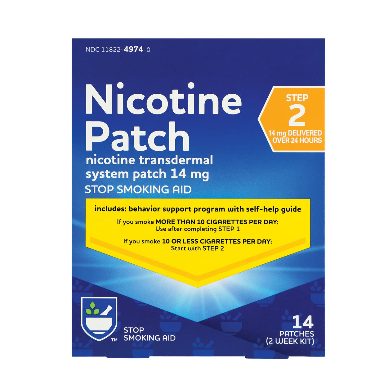 Rite Aid Nicotine Transdermal System Patch, Step 2, 14mg - 14 ct, Nicotine Rite Aid buy supplements canada