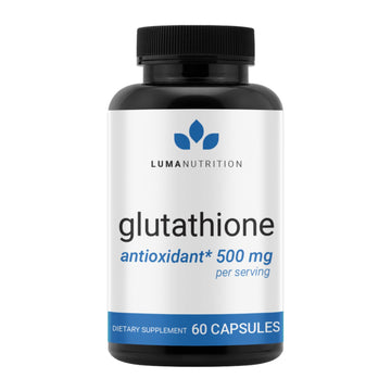 Luma Nutrition Premium Glutathione Supplement - 500mg - L-Glutathione - Antioxidant Support