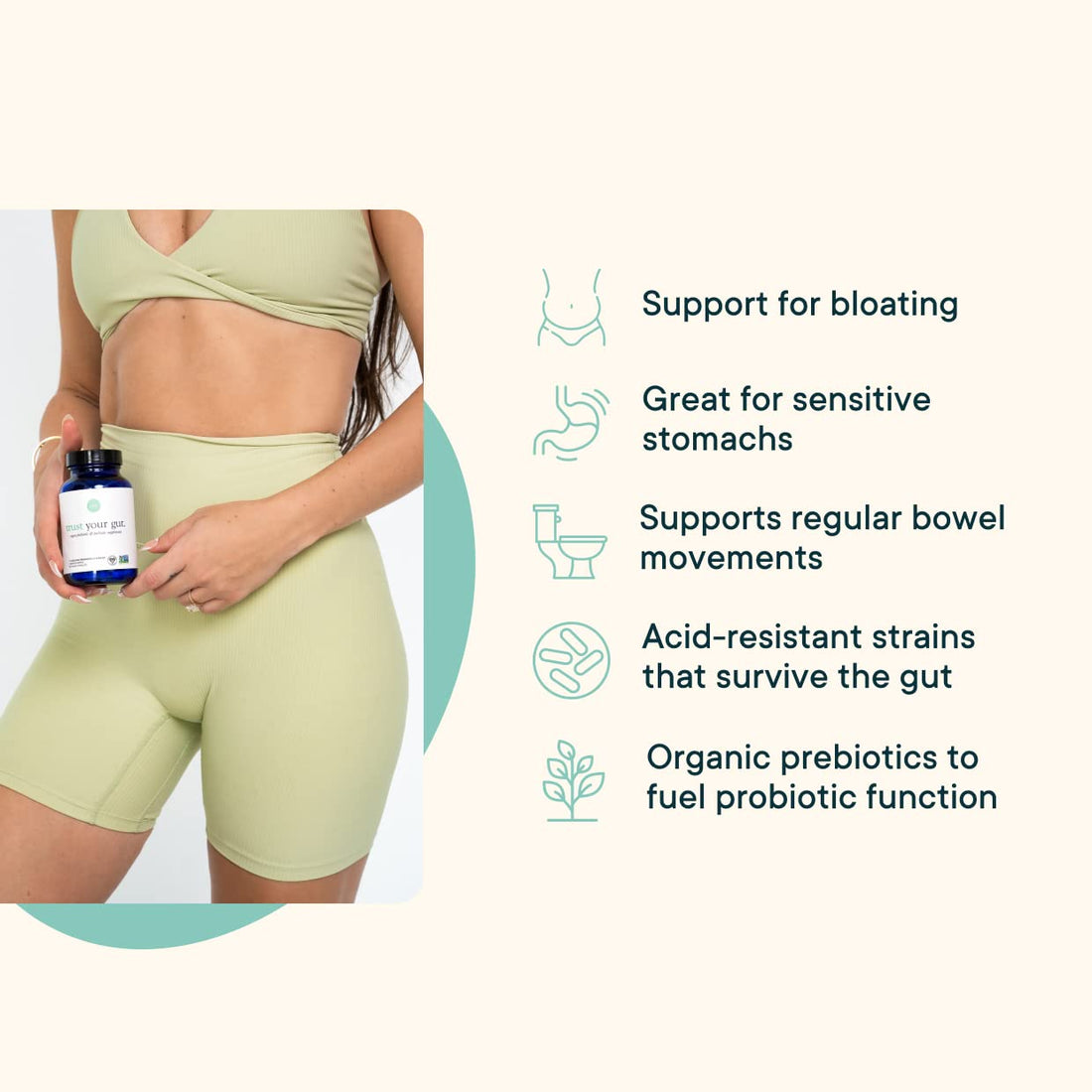 Ora Organic Probiotics with Prebiotics for Digestive Health 16 Billion CFU - Trust Your Gut - Strains - Acidophilus Lactobacillus Breve Bifidum Lactis Ora Organic buy supplements canada