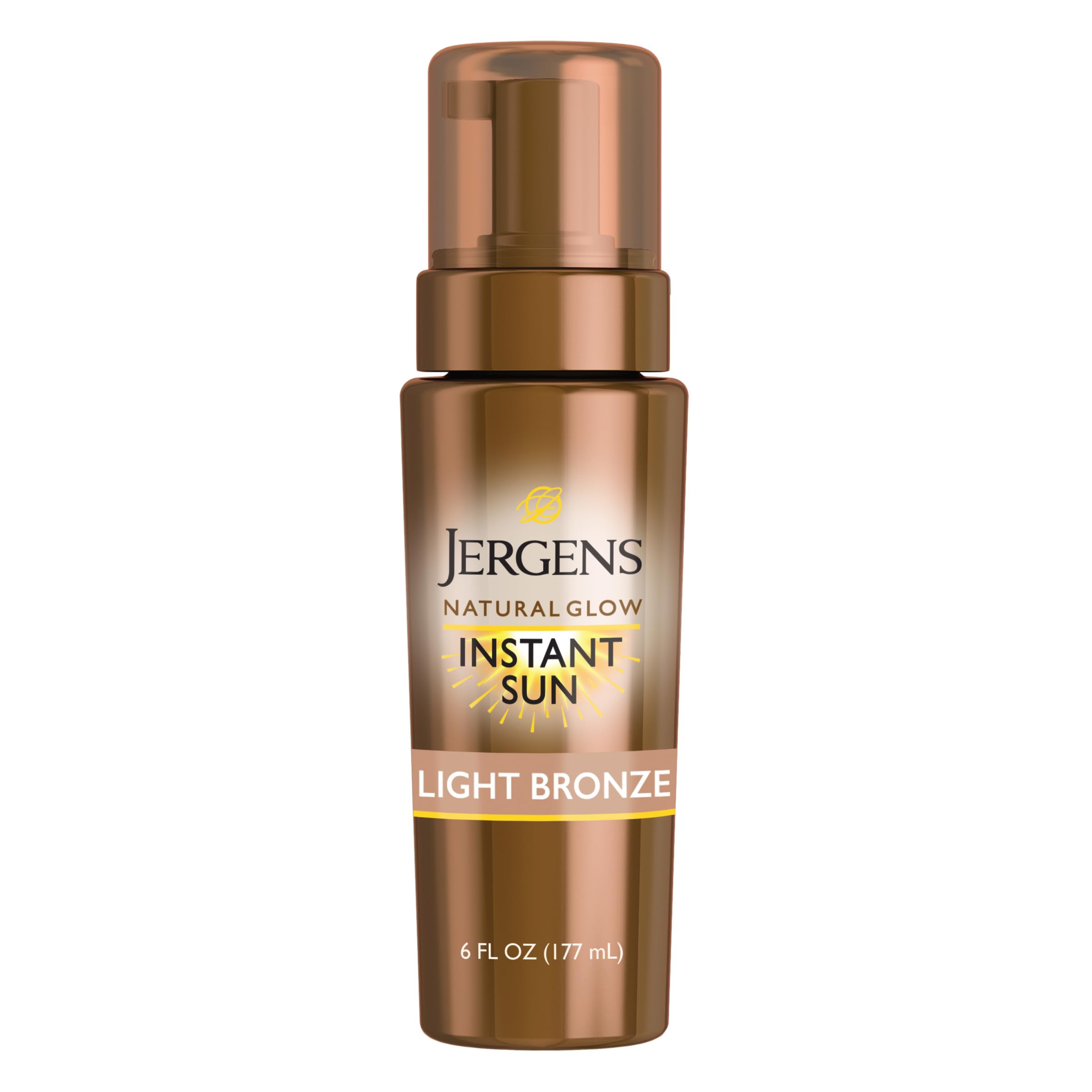 Jergens Natural Glow Instant Sun Body Mousse, Self Tanner for Light Bronze Tan, Sunless Tanning Body Bronzer Jergens buy supplements canada