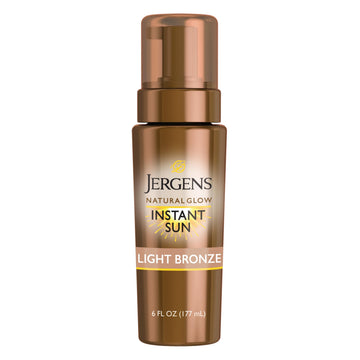 Jergens Natural Glow Instant Sun Body Mousse, Self Tanner for Light Bronze Tan, Sunless Tanning Body Bronzer Jergens buy supplements canada