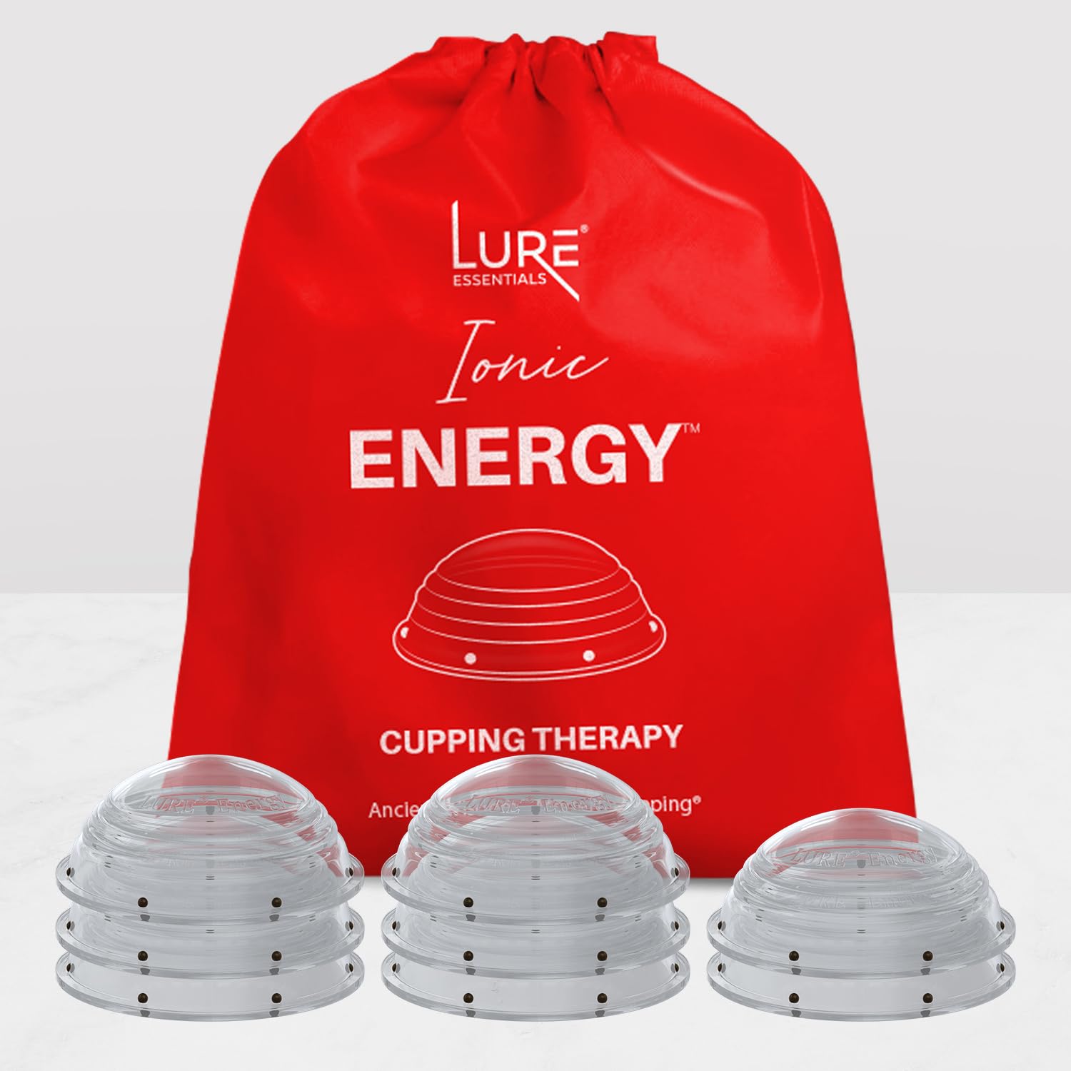 Lure Essentials Cupping Therapy Set 10 Professional Silicone Cupping Cups for Muscle Knots, Joints, Muscles, Arms and Feet Lure Essentials buy supplements canada