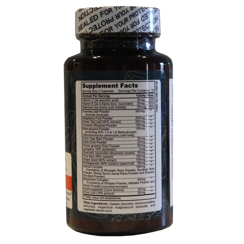 Immuni - Immune Support - Vitamin Supplement for Cold & Flu Relief - Natural Immunity System Booster - Vitamin C & E, Rasberry Fruit Powder, Green Tea Leaf, Olive leaf, and more - 30 Capsules OWL Balance buy supplements canada