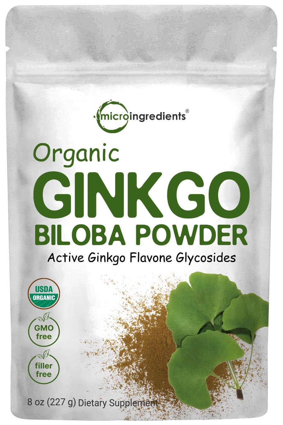 Micro Ingredients Raw Organic Ginkgo Biloba Powder, 8 Ounce (18 Months Supply) Micro Ingredients buy supplements canada