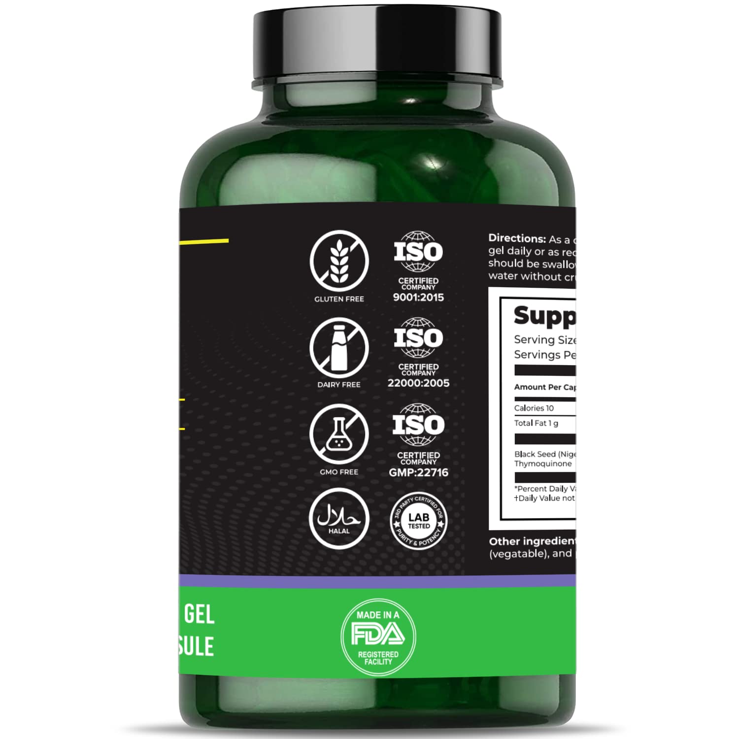 aromel Black Seed Oil Capsules, 90 Days Supply, 2% Thymoquinone, Non-GMO aromel buy supplements canada