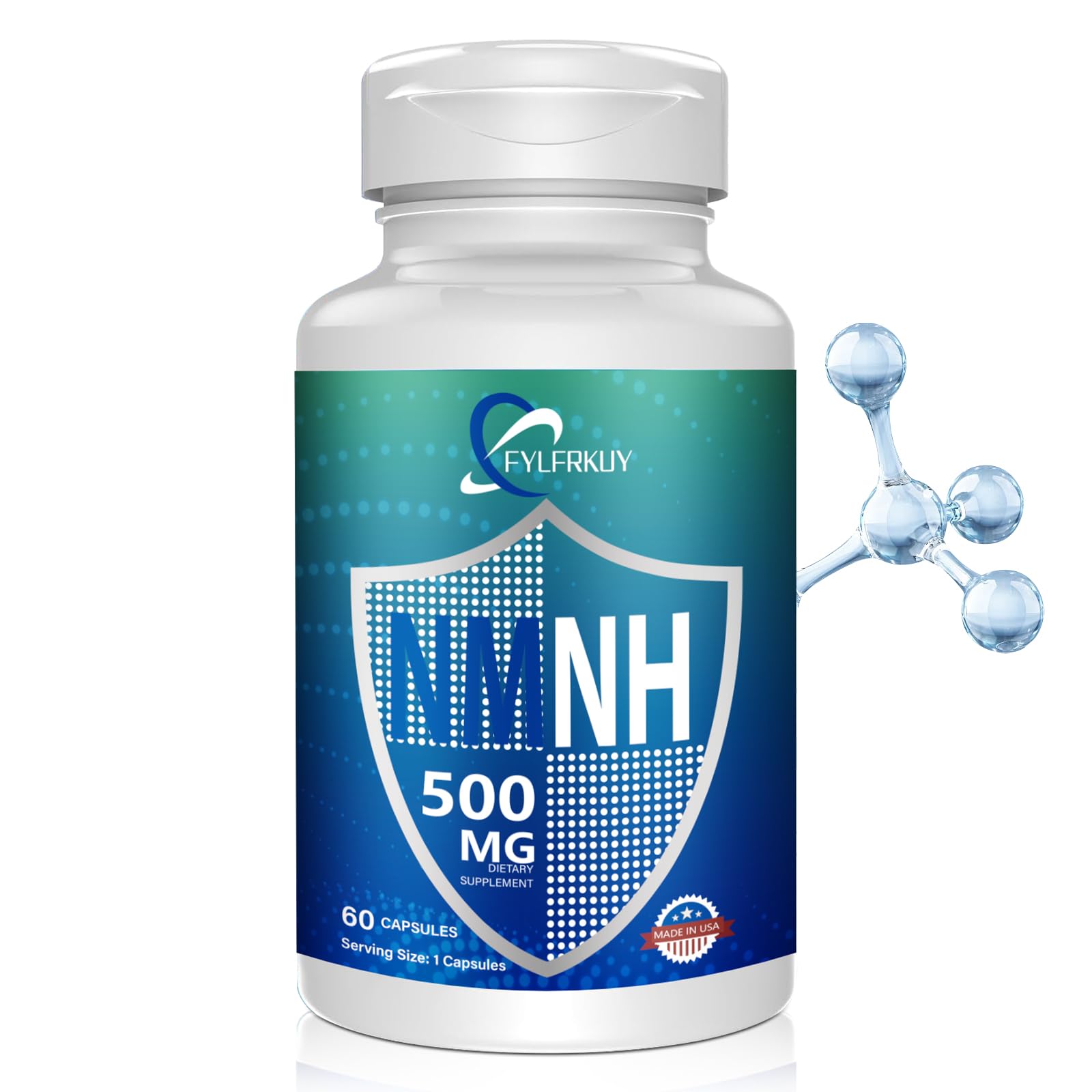 FYLFRKUY New NMNH 500mg Per Serving (Dihydronicotinamide Mononucleotide), NAD 𝐒𝐮𝐩𝐩𝐥𝐞𝐦𝐞𝐧𝐭𝐬 Pure Organic, More Effective Than NMN for Anti-Aging, Energy, Immunity, Focus - 60 Count FYLFRKUY buy supplements canada