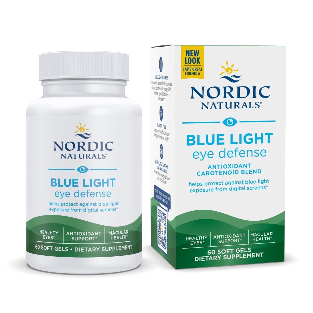 Nordic Naturals Blue Light Defense - 60 Soft Gels - Four Phytonutrients with Complementary Antioxidant Capacities - Supports Retinal Health, Visual Function - Non-GMO - 60 Servings Nordic Naturals buy supplements canada