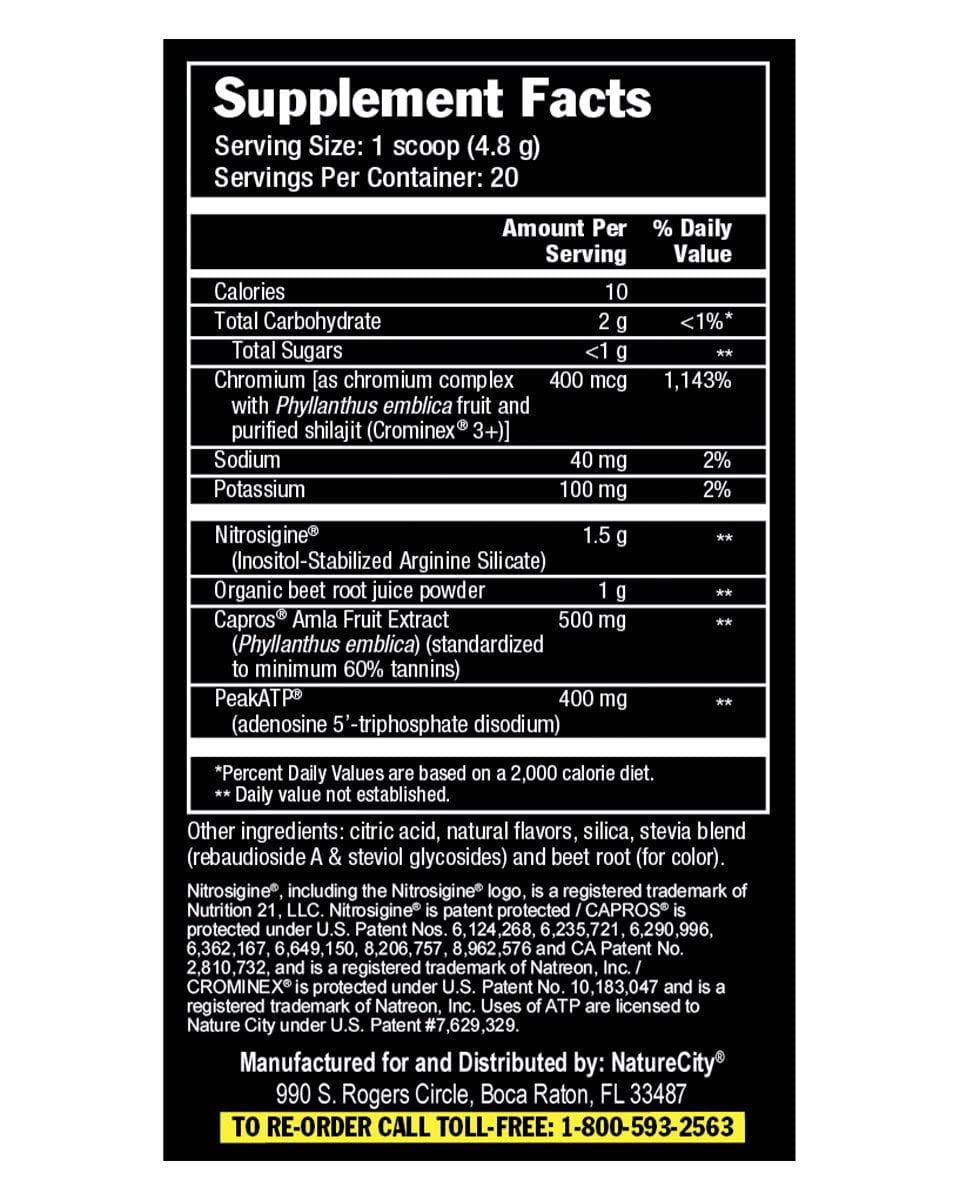 NatureCity True-NOx Nitric Oxide Supplements for Men and Women - Pre-Workout Booster NatureCity buy supplements canada