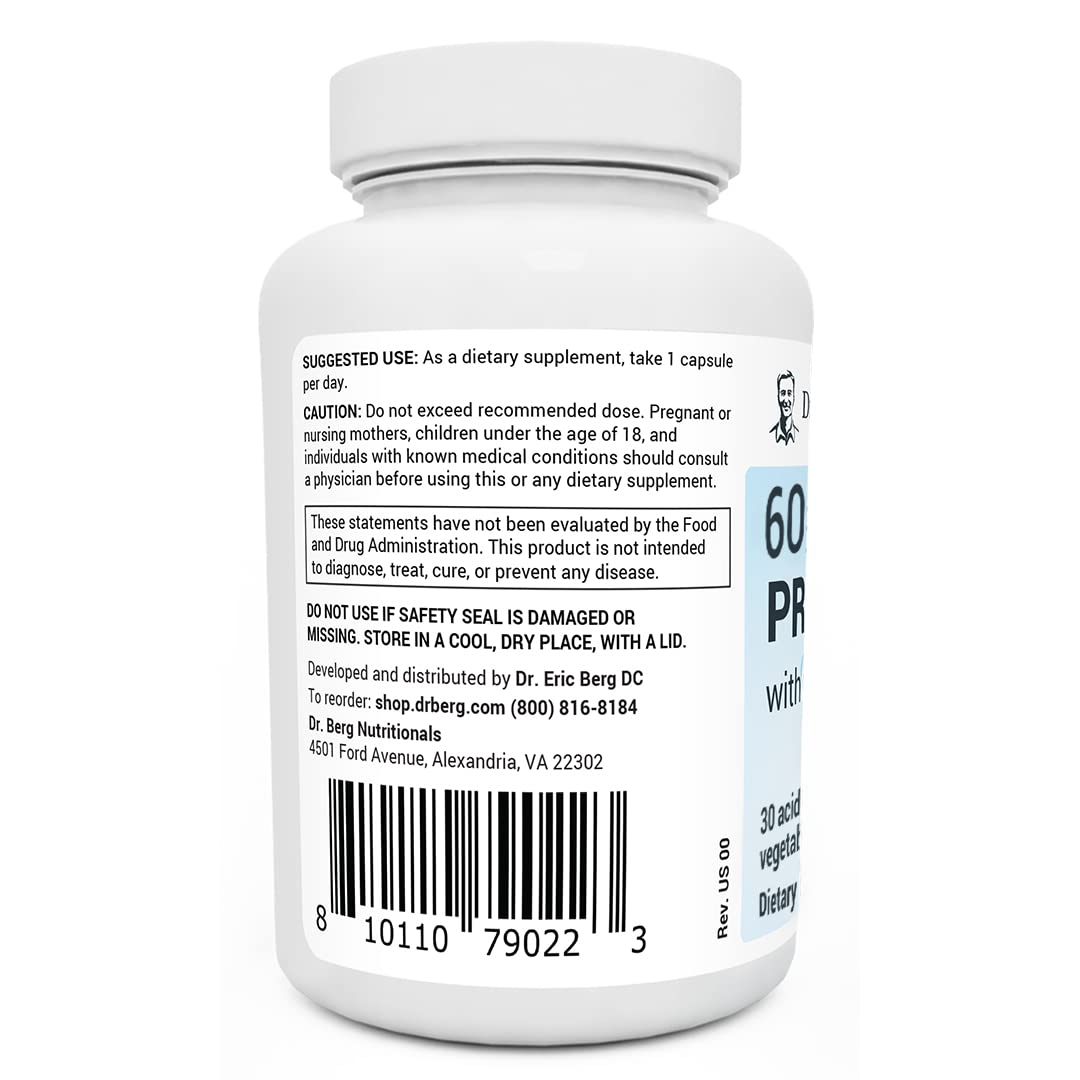 Dr. Berg 60 Billion Probiotic Supplement - Probiotics for Men & Women - Pre and Probiotics Dr. Berg Nutritionals buy supplements canada
