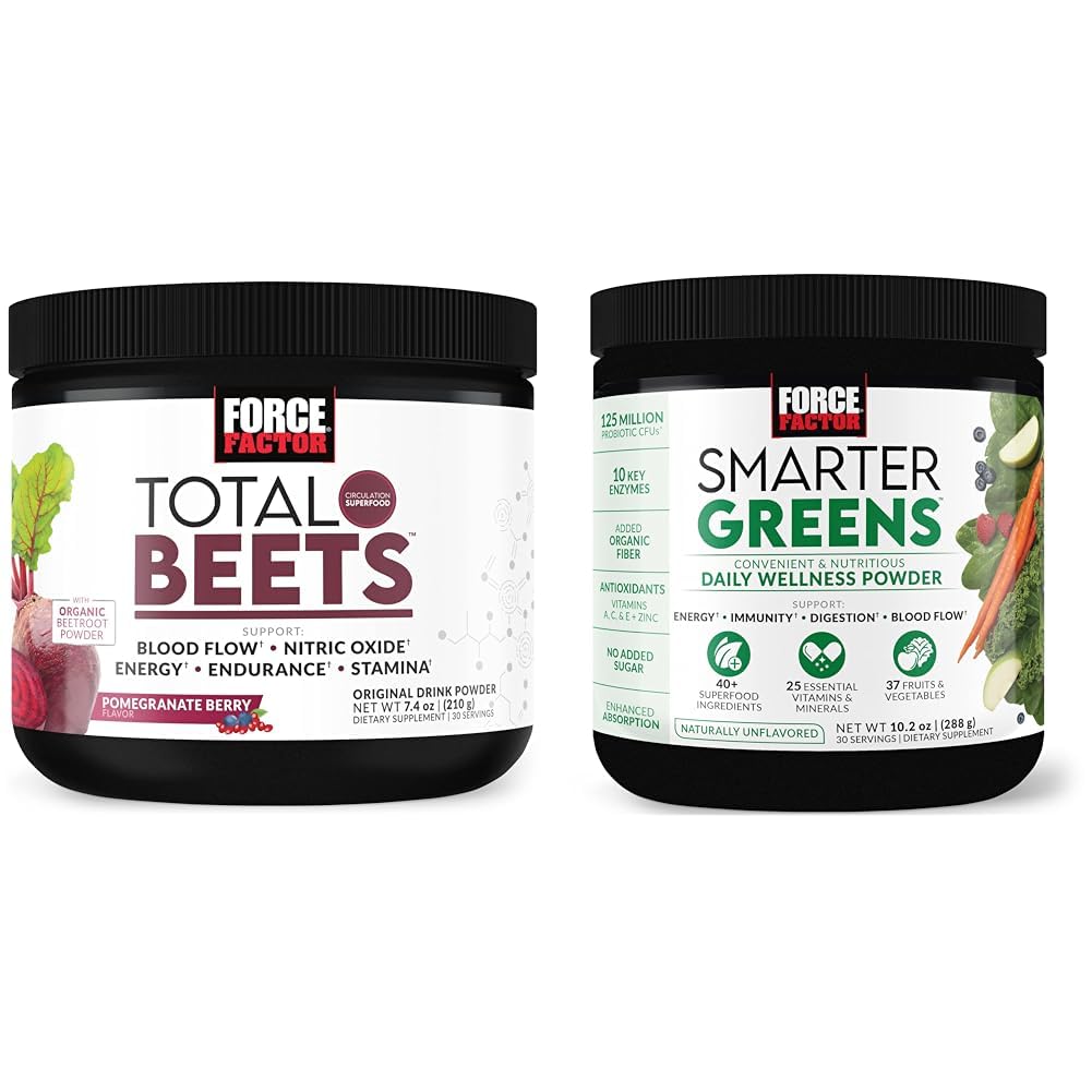 Force Factor Total Beets Drink Mix Superfood Powder with Nitrates to Support Circulation Force Factor buy supplements canada