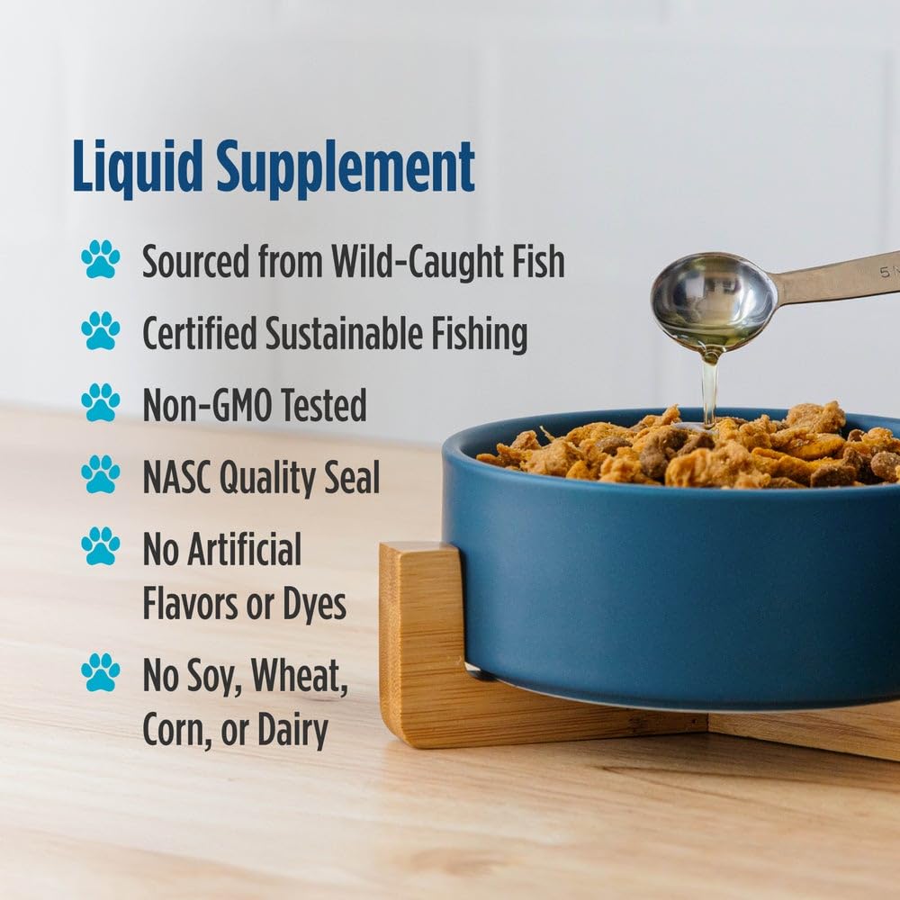 Nordic Naturals Omega-3 Pet, Unflavored - 16 oz - 1380 mg Omega-3 Per Teaspoon - Fish Oil for Large to Very Large Dogs with EPA & DHA - Promotes Heart, Skin, Coat, & Immune Health Nordic Naturals buy supplements canada