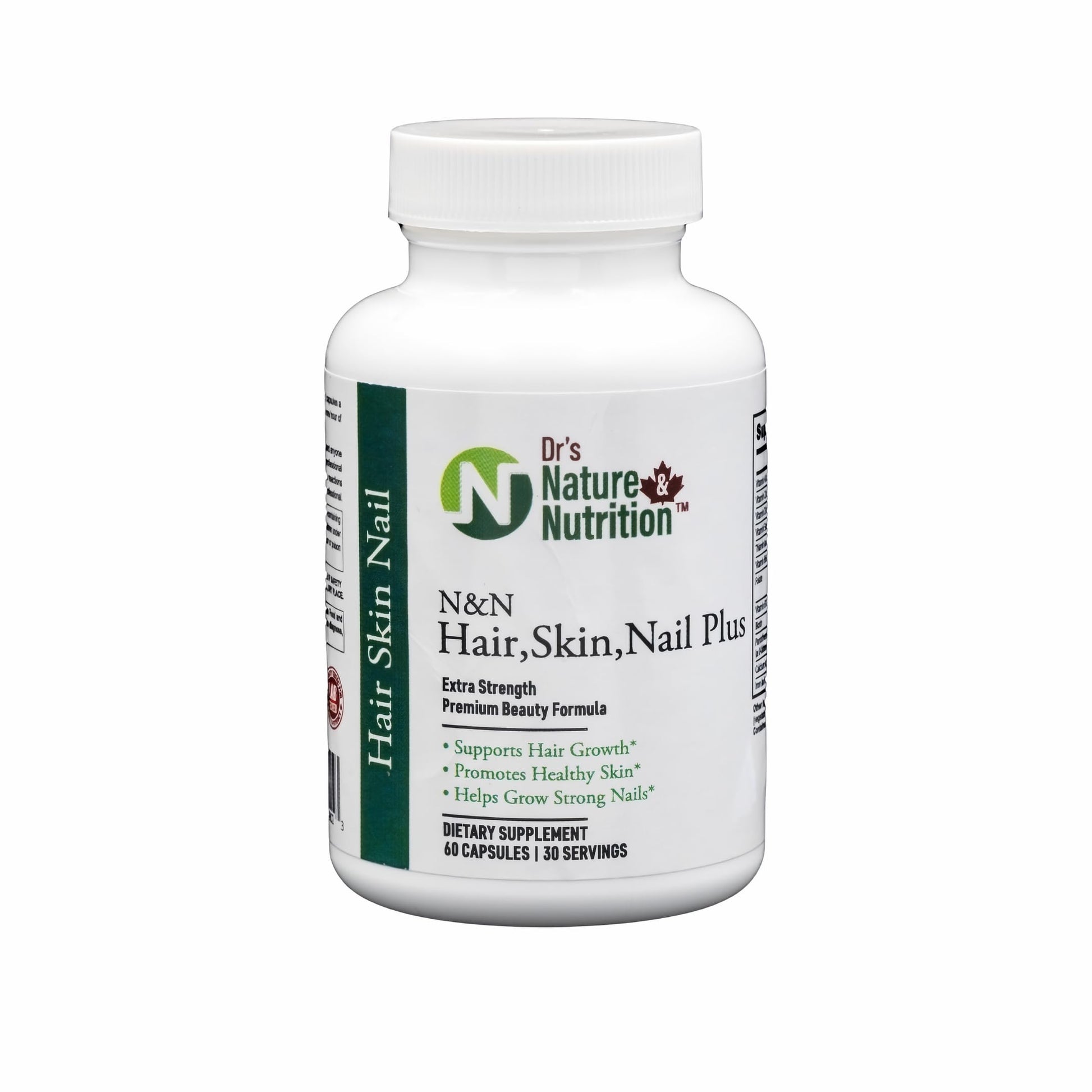 Dr's Nature & Nutrition Hair, Skin & Nail Plus Vitamin Supplement with Biotin 5000mcg, Bamboo Extract, Collagen Support - Extra Strength Beauty Supplement for Men and Women - 60 Capsules Dr's Nature & Nutrition buy supplements canada