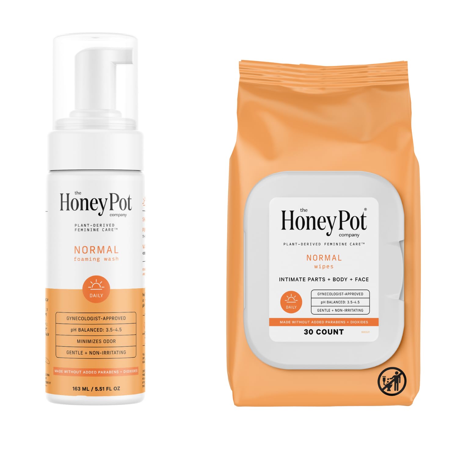 The Honey Pot - Feminine Wash & Feminine Wipe Bundle - Includes Unscented Ph Balance The Honey Pot Company buy supplements canada