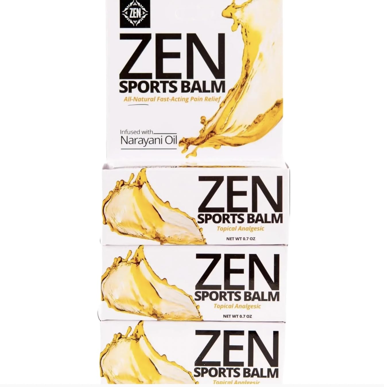 ZEN Sports Balm with Narayani Oil- Cramps, Backaches and Other Workout & Exercise Injuries, Fast-Acting (Pack of 3) ZEN buy supplements canada