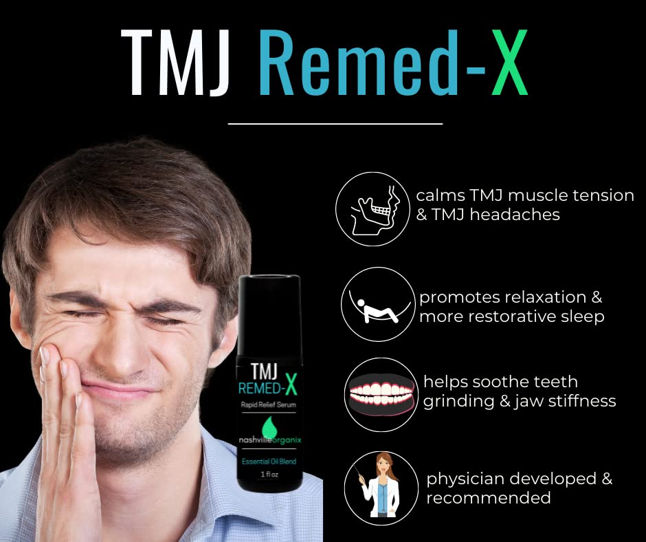 Dr. A's TMJ Remed-X Rapid Relief Serum | Deep Muscle & Jaw Tension Essential Oil Cream Doctor Angela Essential buy supplements canada