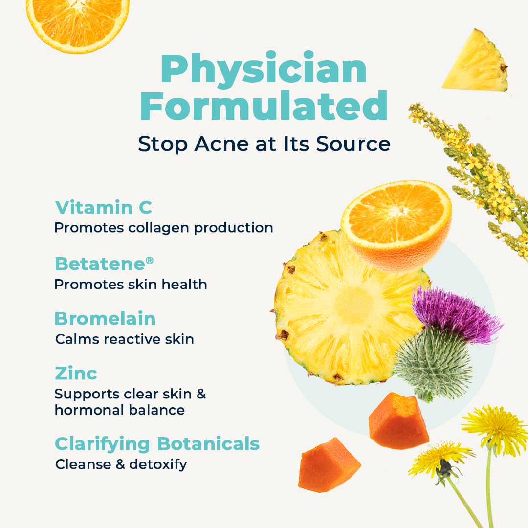 VitaMedica Clear Skin Vitamin Formula | Noncystic Acne Supplement for Skin Clearing | Breakout Treatment for Women and Men | Vitamins A, C, E, Selenium, Chromium, and Zinc for Skin Health | 2 Pack VitaMedica buy supplements canada
