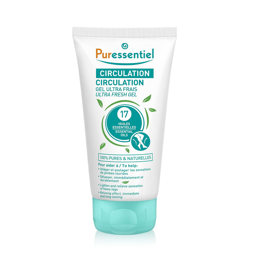 Puressentiel Soothing Gel for Tired Feet, Ankles, Legs - Aromatherapy Lotion with 17 Essential Oils for Body and Skin - Instant, Lasting Relief and Circulation - Natural and Alcohol Free - 4.22 oz Puressentiel buy supplements canada