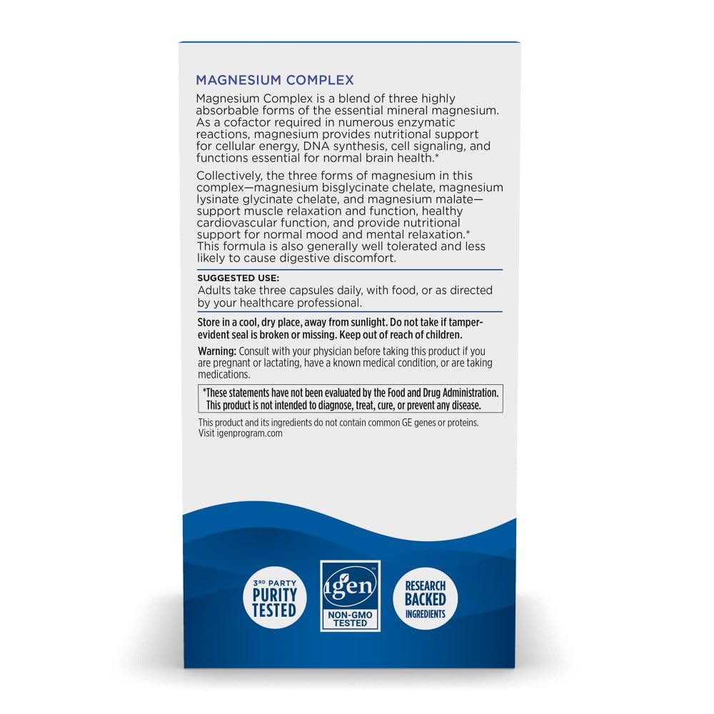 Nordic Naturals Magnesium Complex - 90 Capsules - 225 mg Magnesium, 1.9 mg Iron - Brain & Heart Health, Mood, Energy, & Muscle Relaxation - Non-GMO, Vegan - 30 Servings Nordic Naturals buy supplements canada