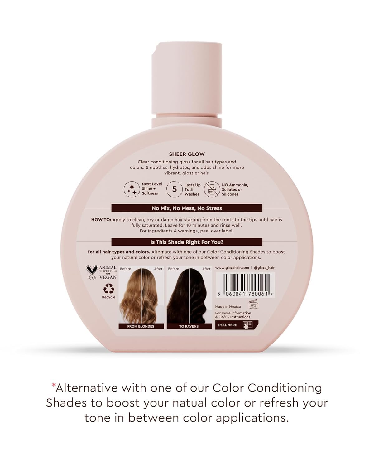 Glaze Supergloss Sheer Glow Clear Hair Gloss Mini – Smooths, Lightweight, Adds Mirror Shine & Improves the look of Damaged Hair – Travel Size 1.7 oz glaze buy supplements canada