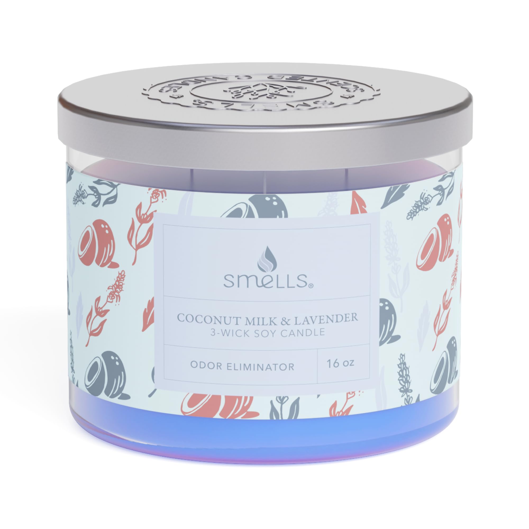 Smells - Odor Eliminator - Premium Soy Wax Jar Scented Candle 12oz. and 16oz. - 100% Cotton Single Wick SmellS buy supplements canada