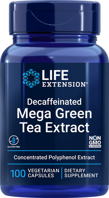 Life Extension Decaffeinated Mega Green Tea Extract – Polyphenol-Rich, Cell Health Life Extension buy supplements canada