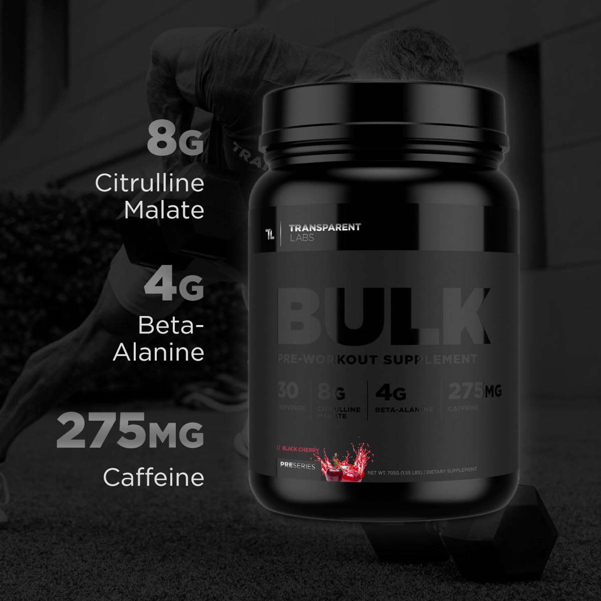 Transparent Labs Bulk Black - Sour Gummy - 30 Servings Transparent Labs buy supplements canada