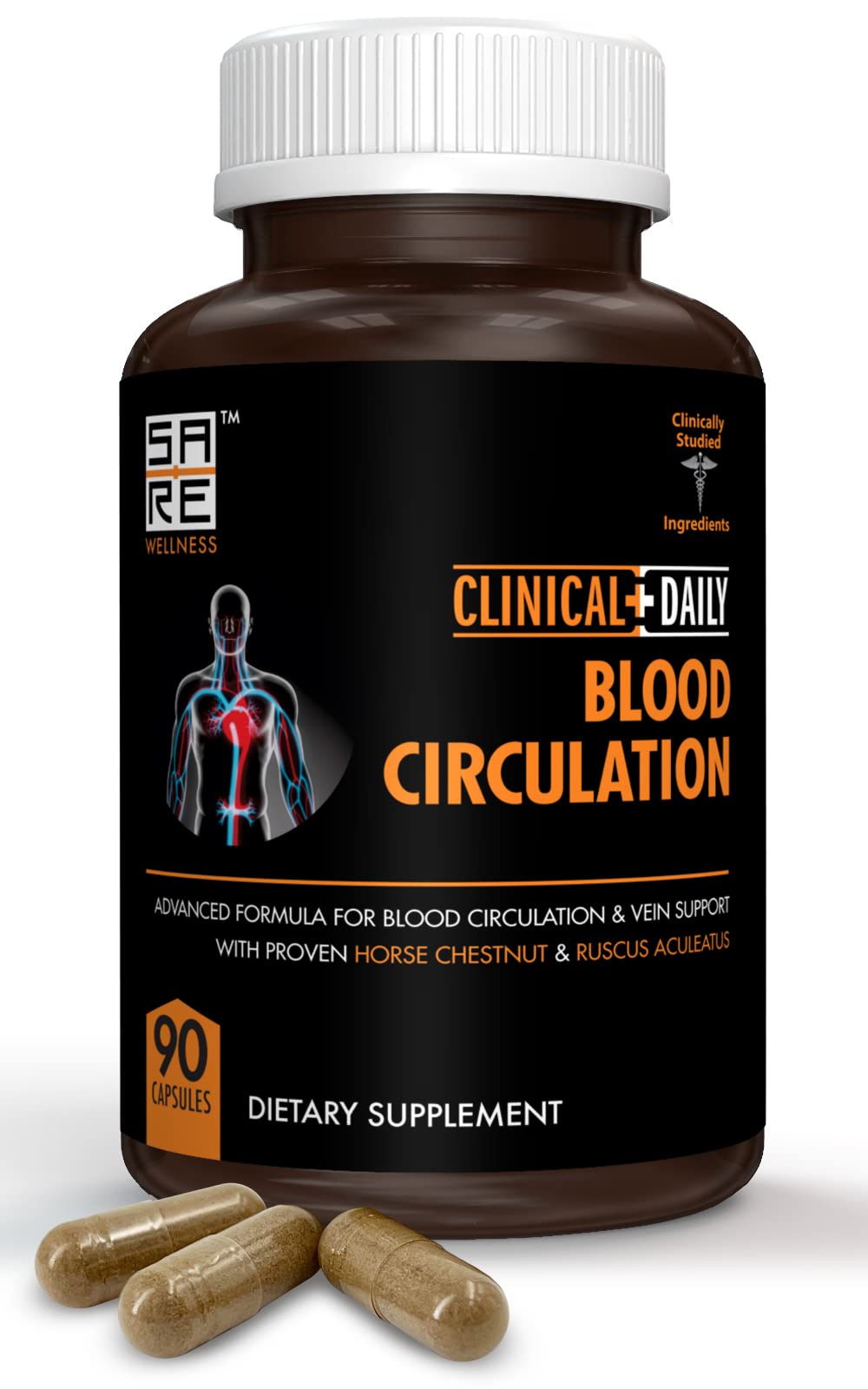 Clinical Daily Blood Circulation Supplements. Butchers Broom, Horse Chestnut, Hawthorn Clinical Daily buy supplements canada