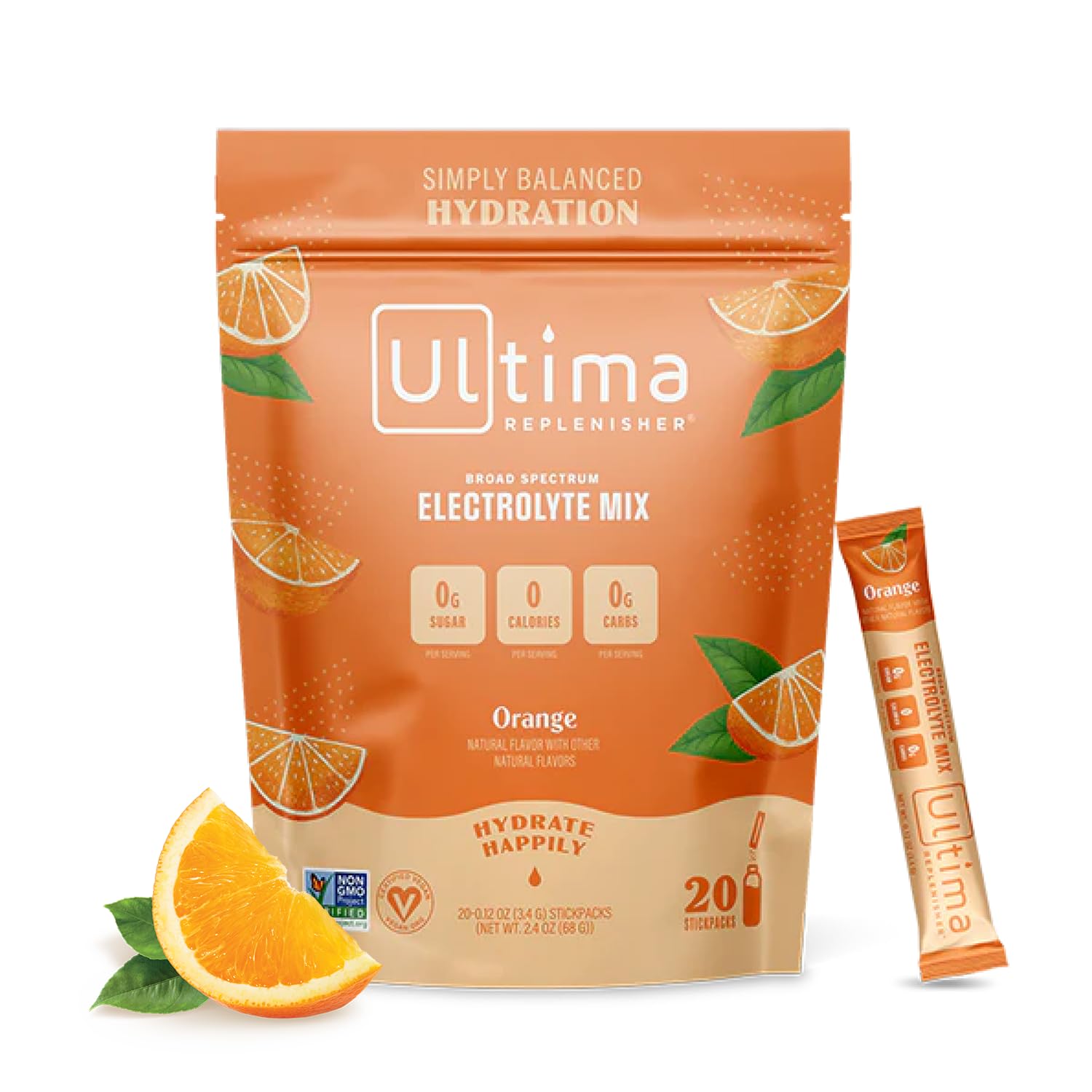 Ultima Replenisher Daily Electrolyte Drink Mix – Orange, 20 Stickpacks – Hydration Ultima Replenisher buy supplements canada