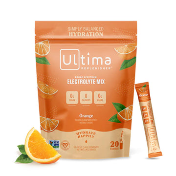 Ultima Replenisher Daily Electrolyte Drink Mix – Orange, 20 Stickpacks – Hydration Ultima Replenisher buy supplements canada