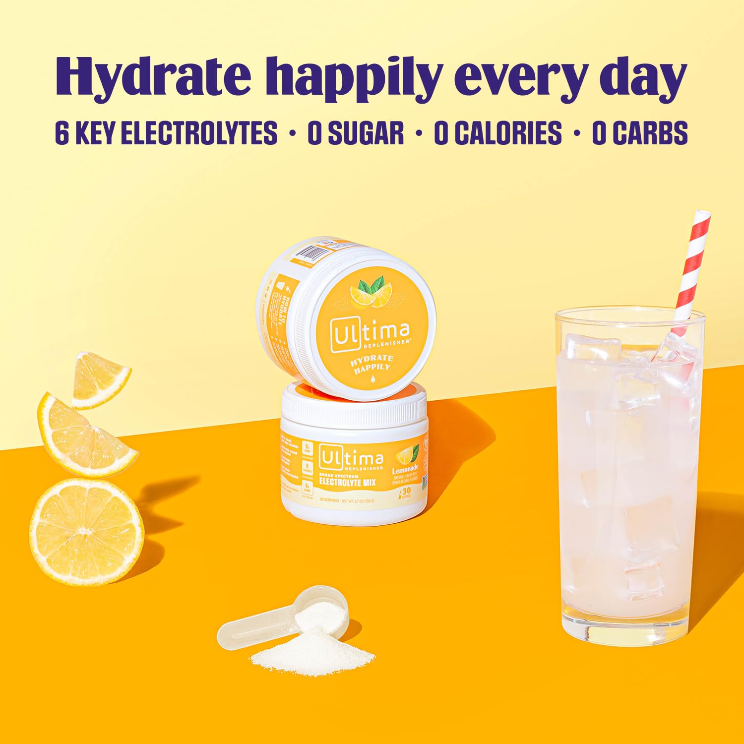 Ultima Replenisher Daily Electrolyte Drink Mix – Lemonade, 30 Servings – Hydration Powder Ultima Replenisher buy supplements canada